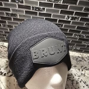 Brunt Black Knit Beanie